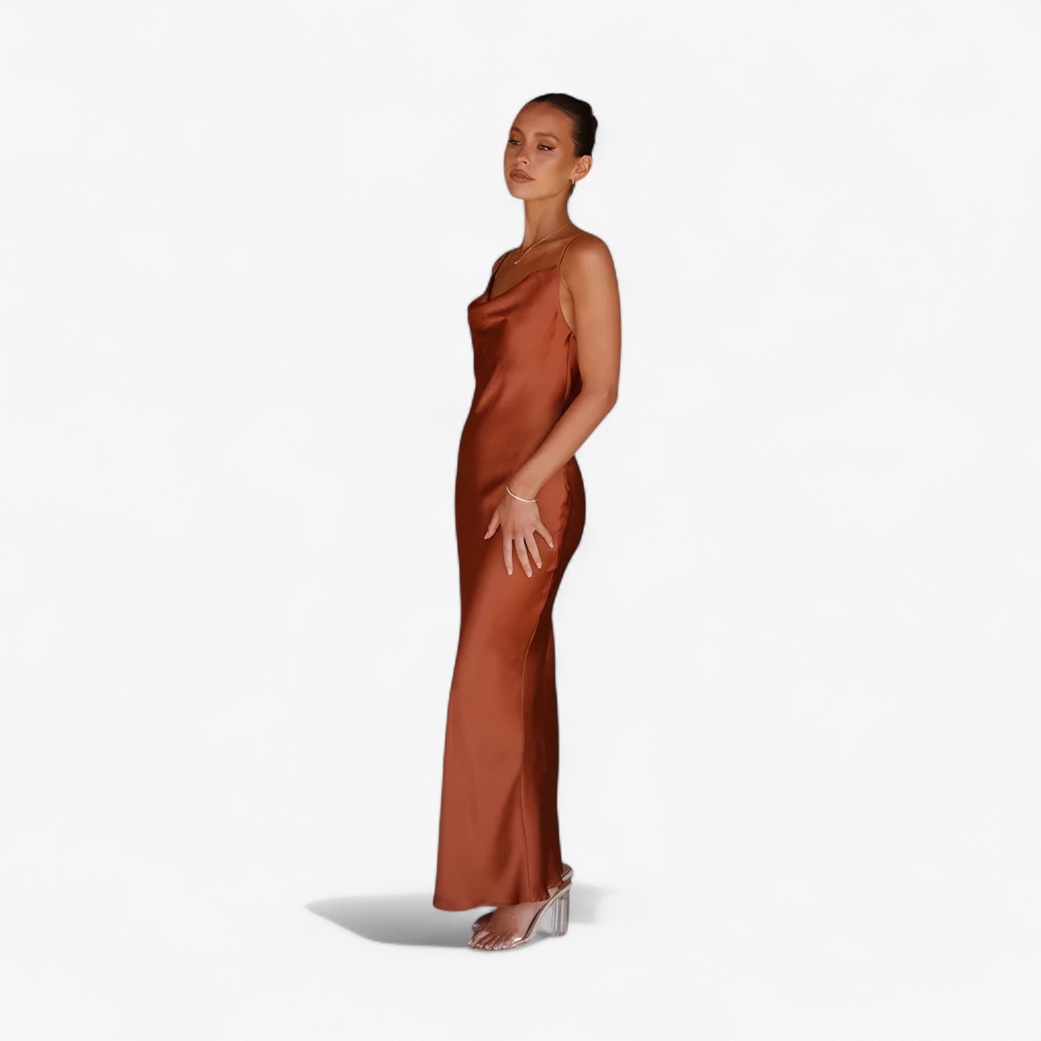 Dianne | Elegant Long Silk Dress