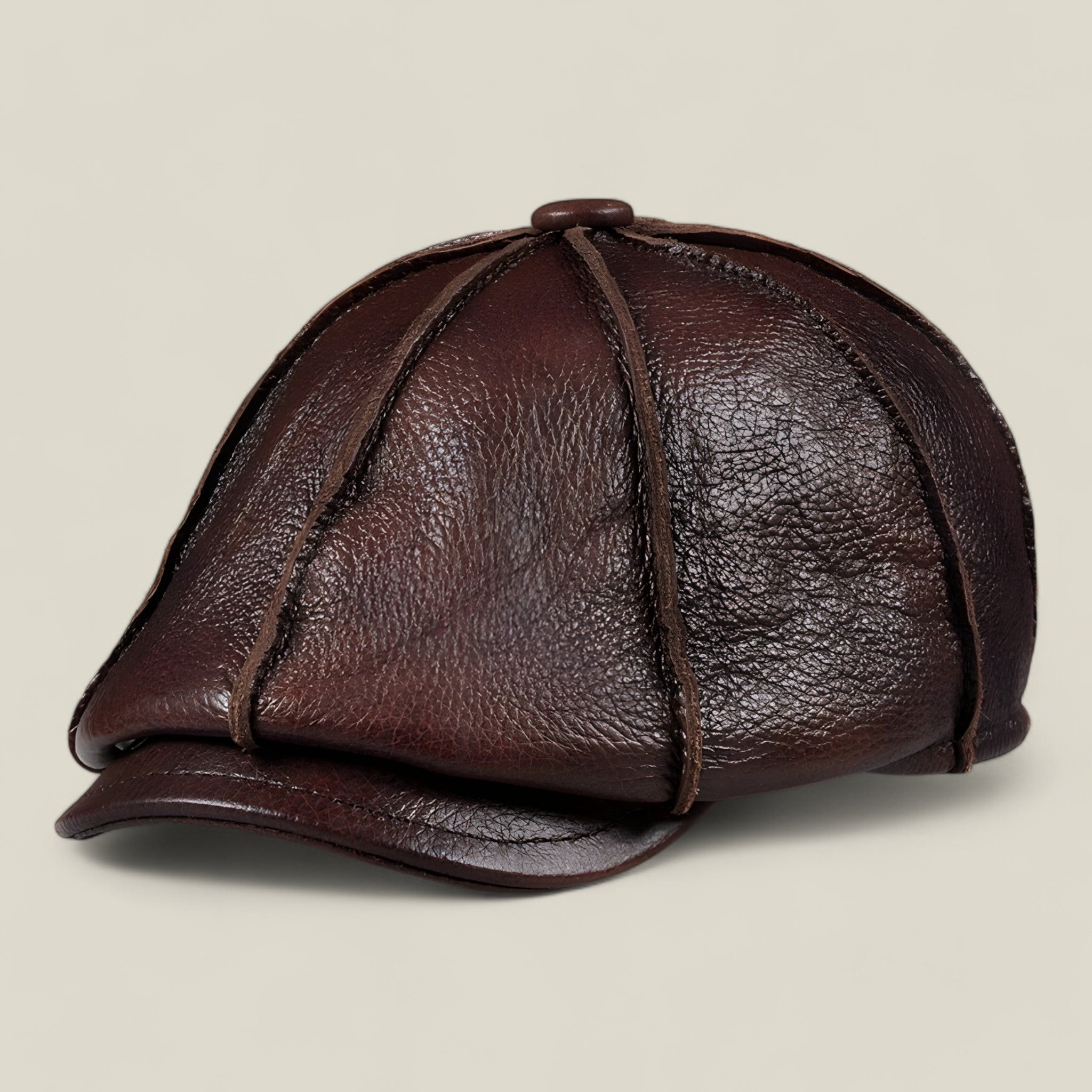 Jean | Béret en cuir octogonal.