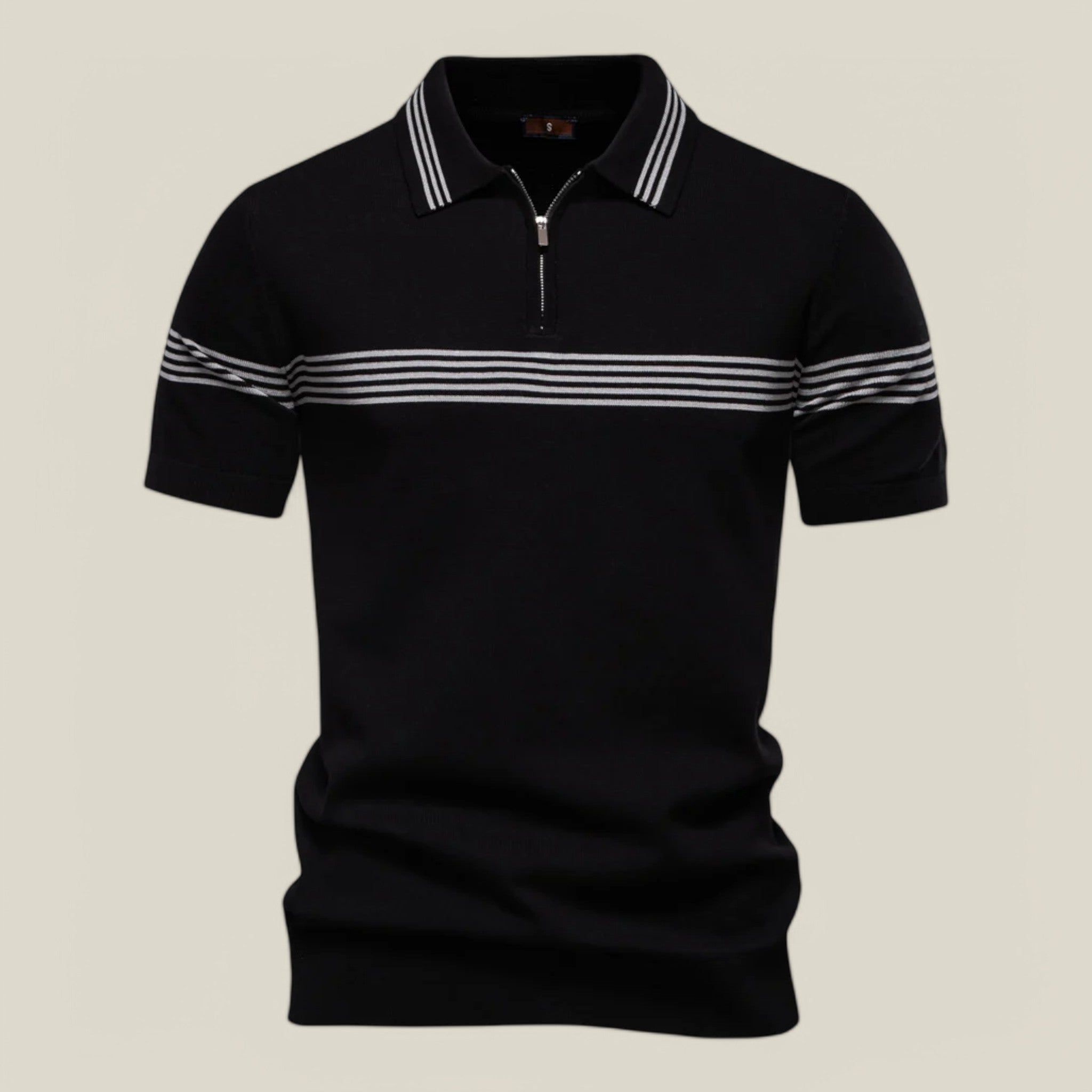 Léo | Polo Ajusté Rayé & Uni