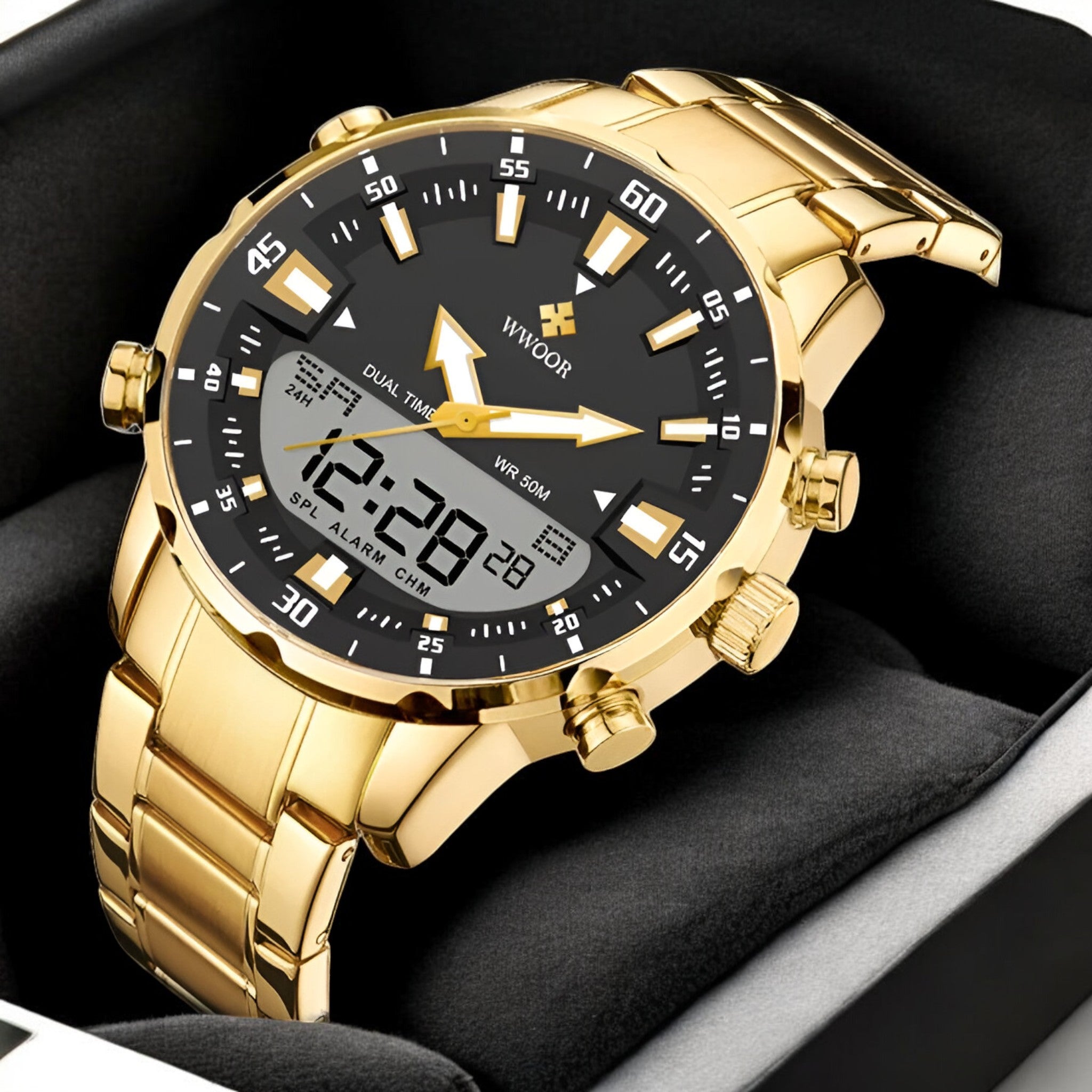 Thomas | Montre-bracelet en acier à quartz