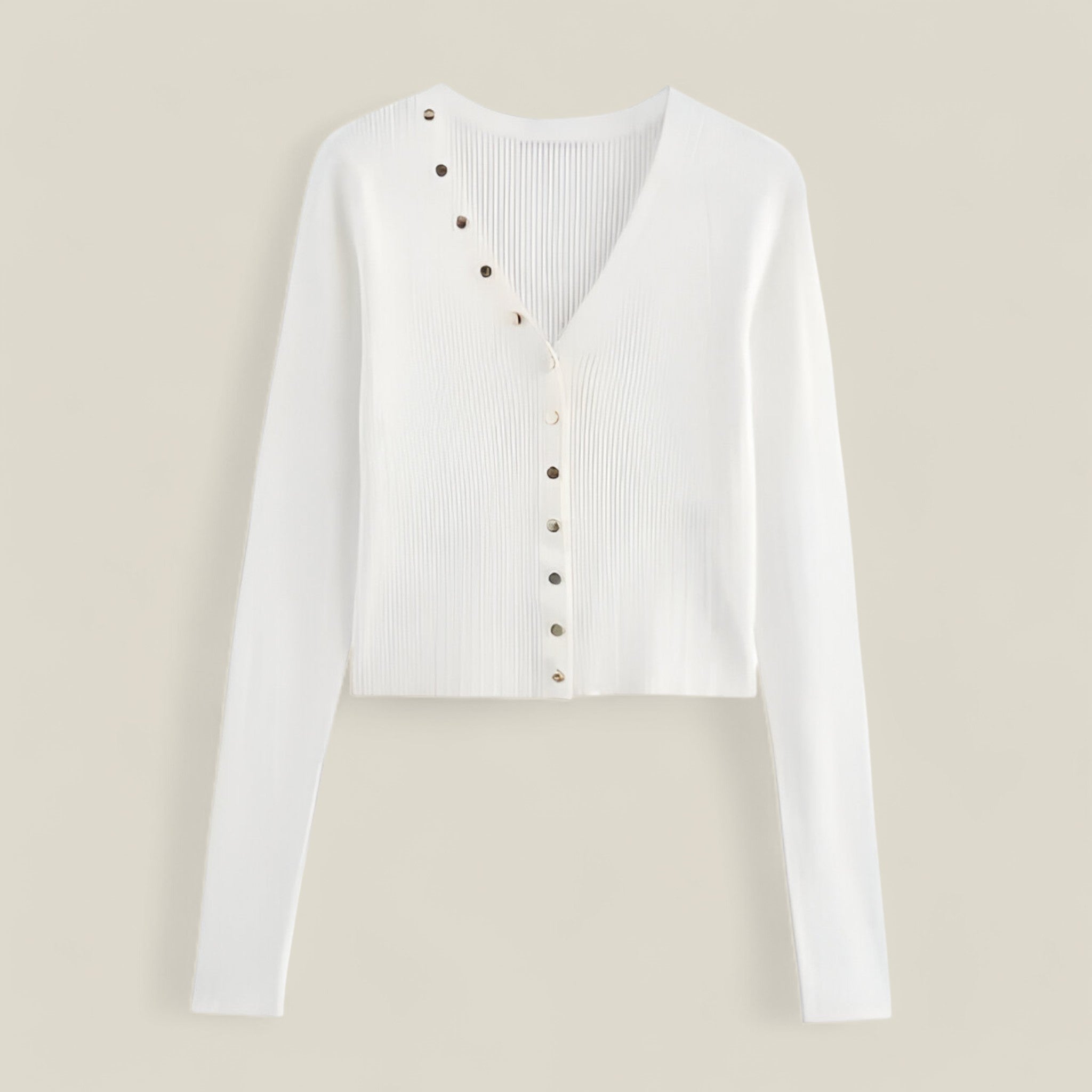 Luna | Gilet court blanc – Chic et confortable
