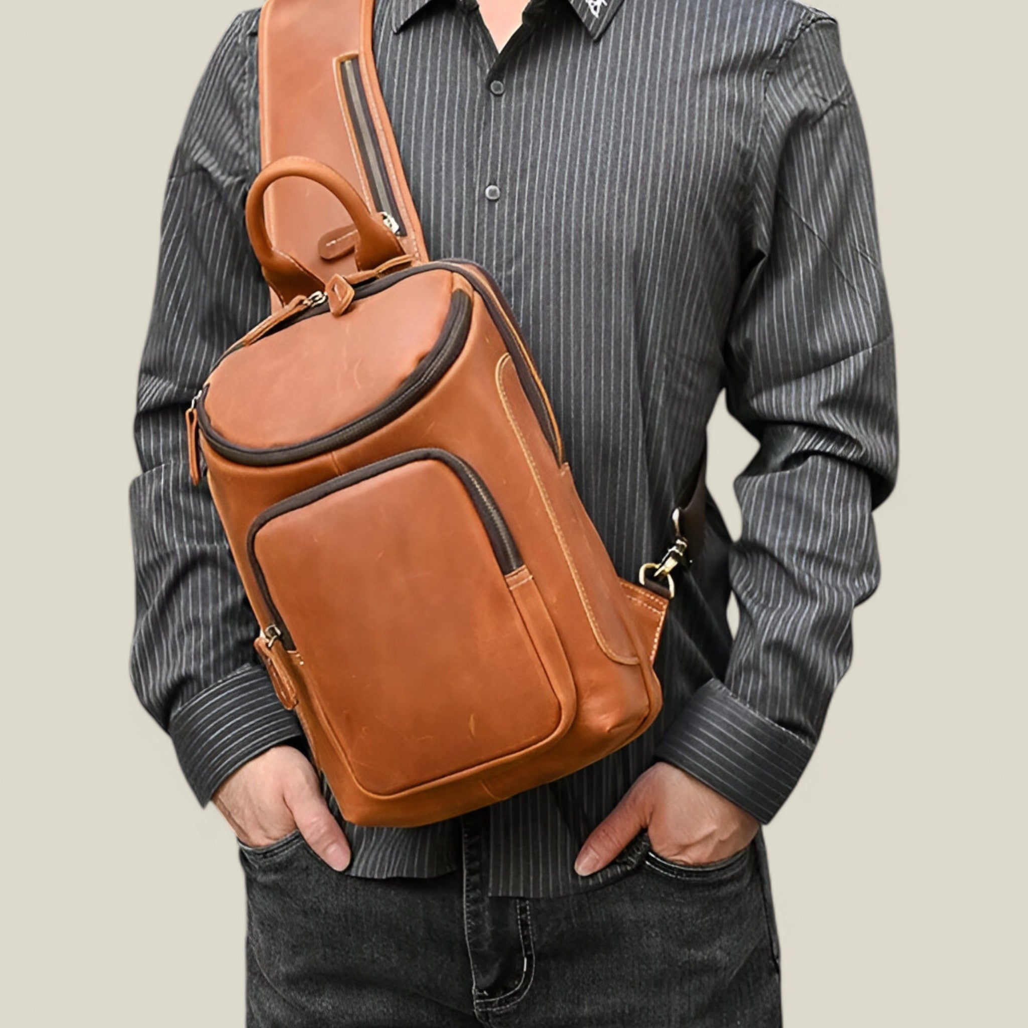 Diego | Sac de poitrine pour homme - Élégante et polyvalente
