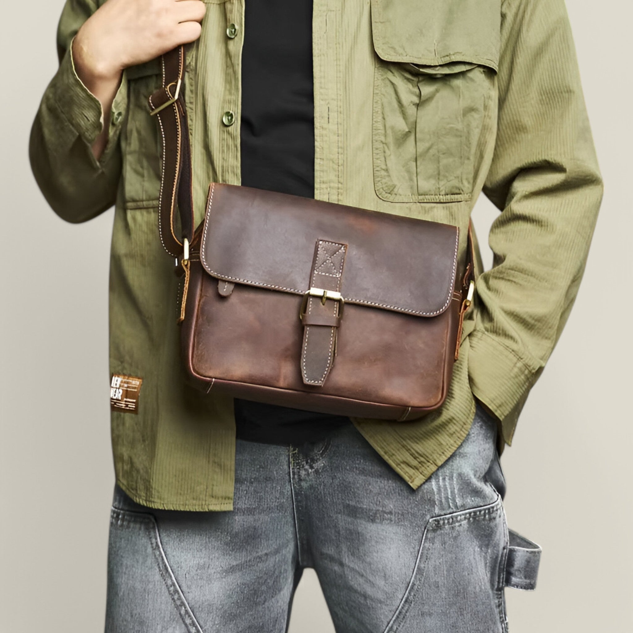 Caleb | Sac à bandoulière vintage - Intemporel et pratique
