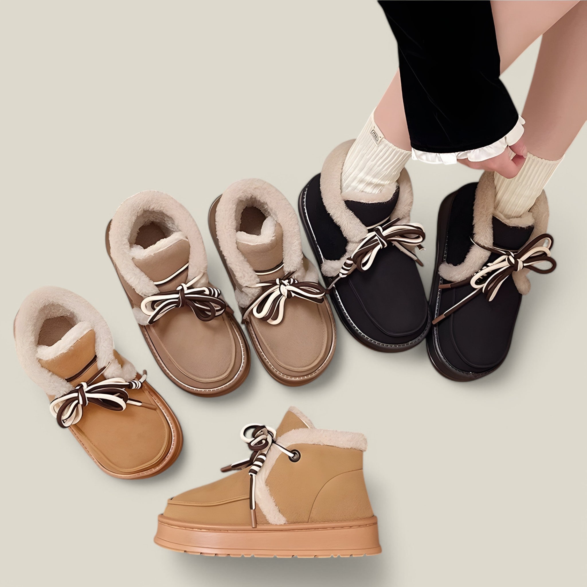Almada | Bottes en Coton Suédé