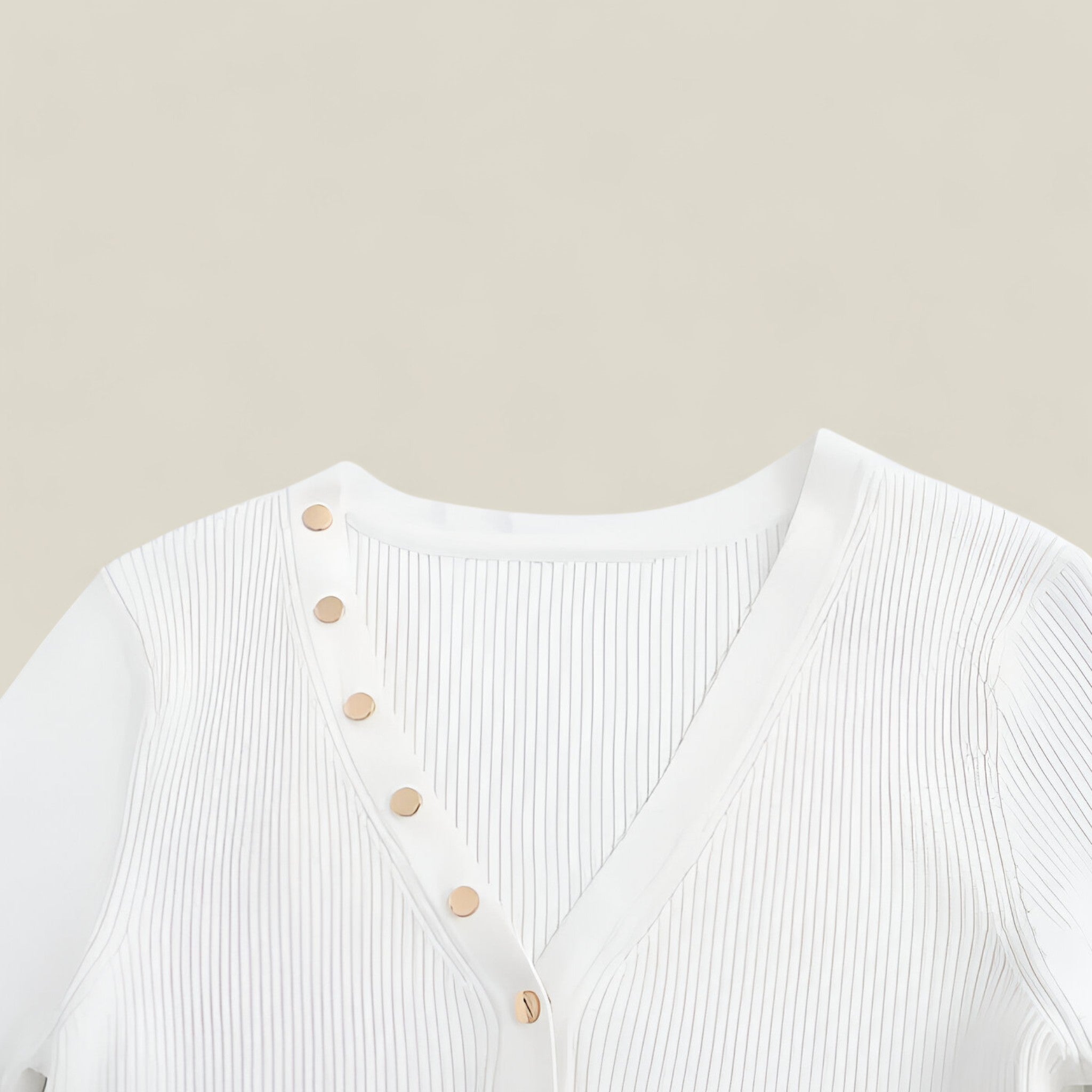 Luna | Gilet court blanc – Chic et confortable