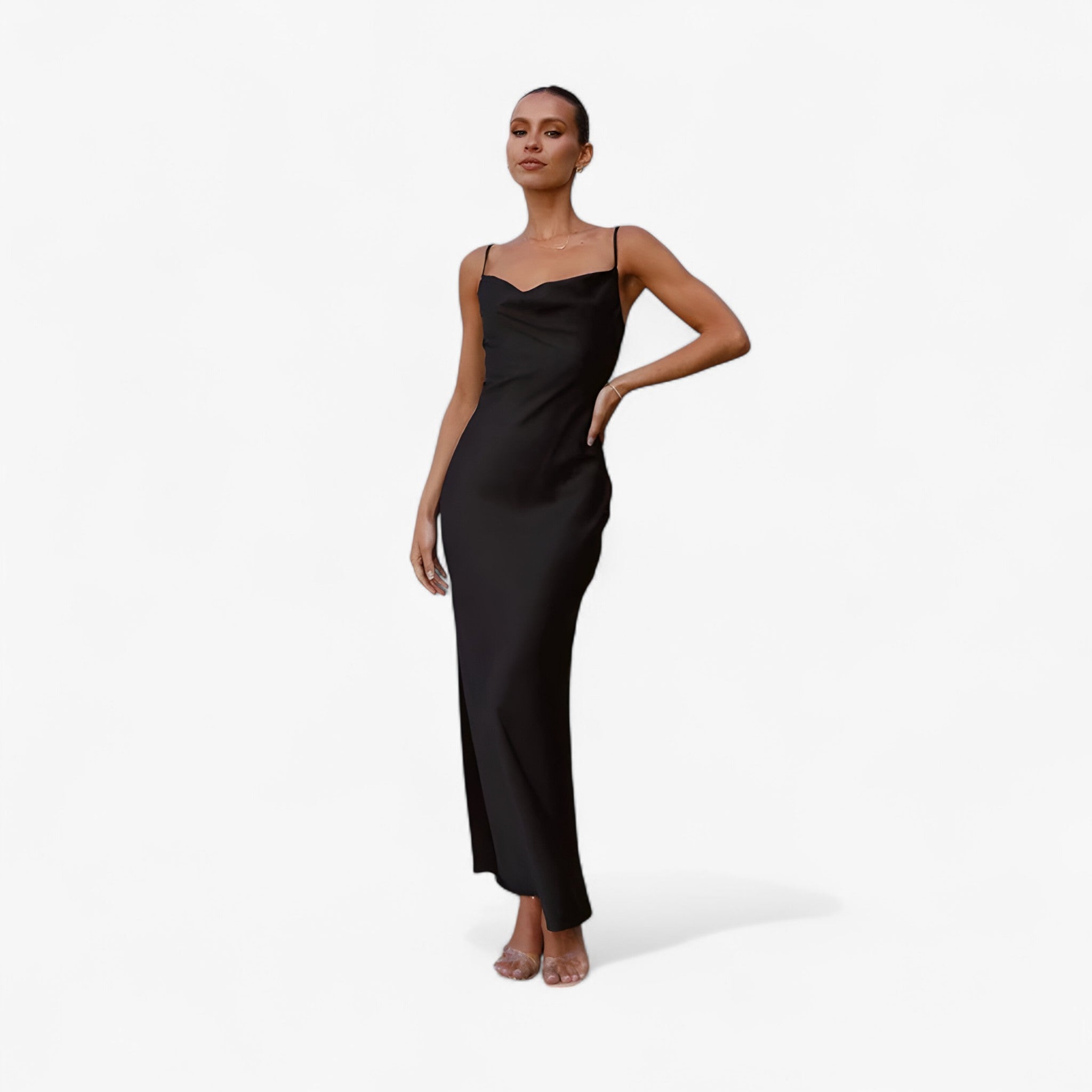 Dianne | Elegant Long Silk Dress