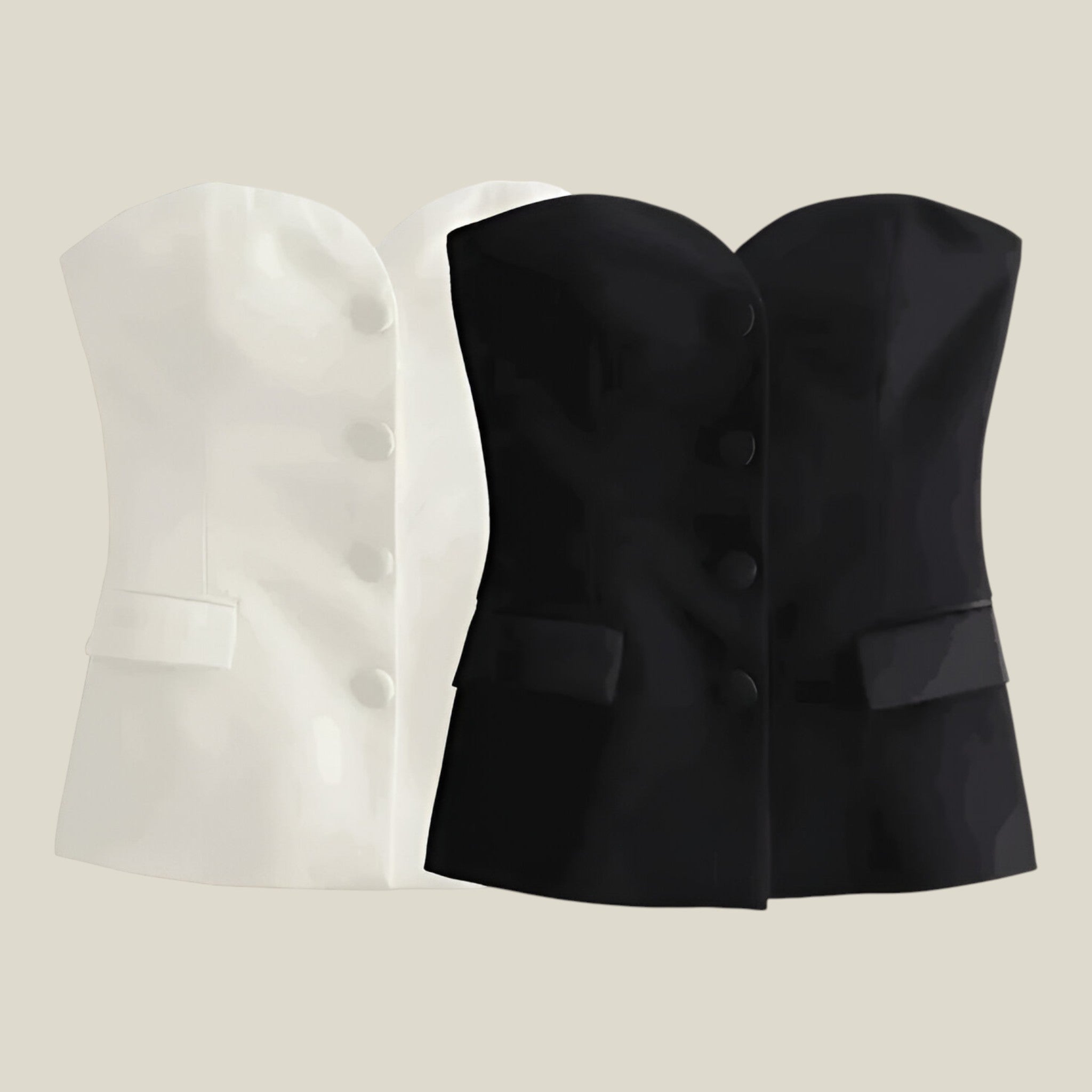 Luna | Top corseté sans bretelles - Chic et sexy