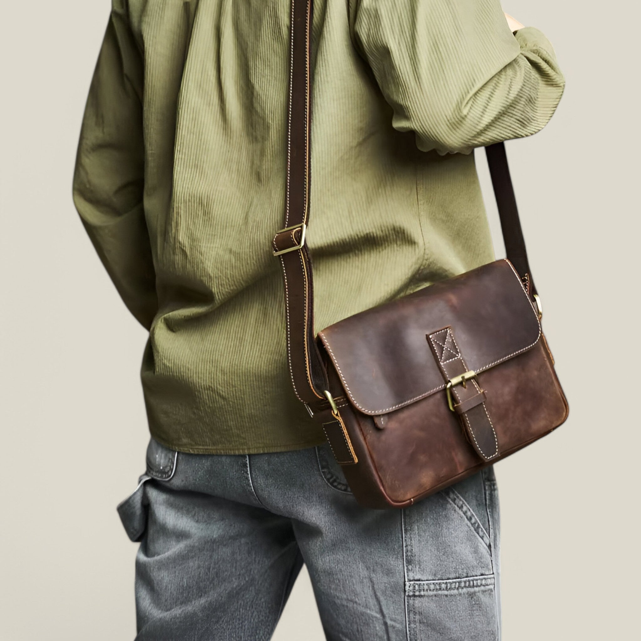 Caleb | Sac à bandoulière vintage - Intemporel et pratique