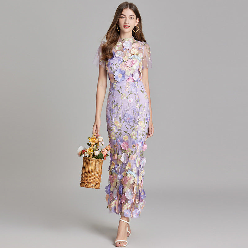 Women's Solara Floral Finesse Dress – Effortlessly Elegant