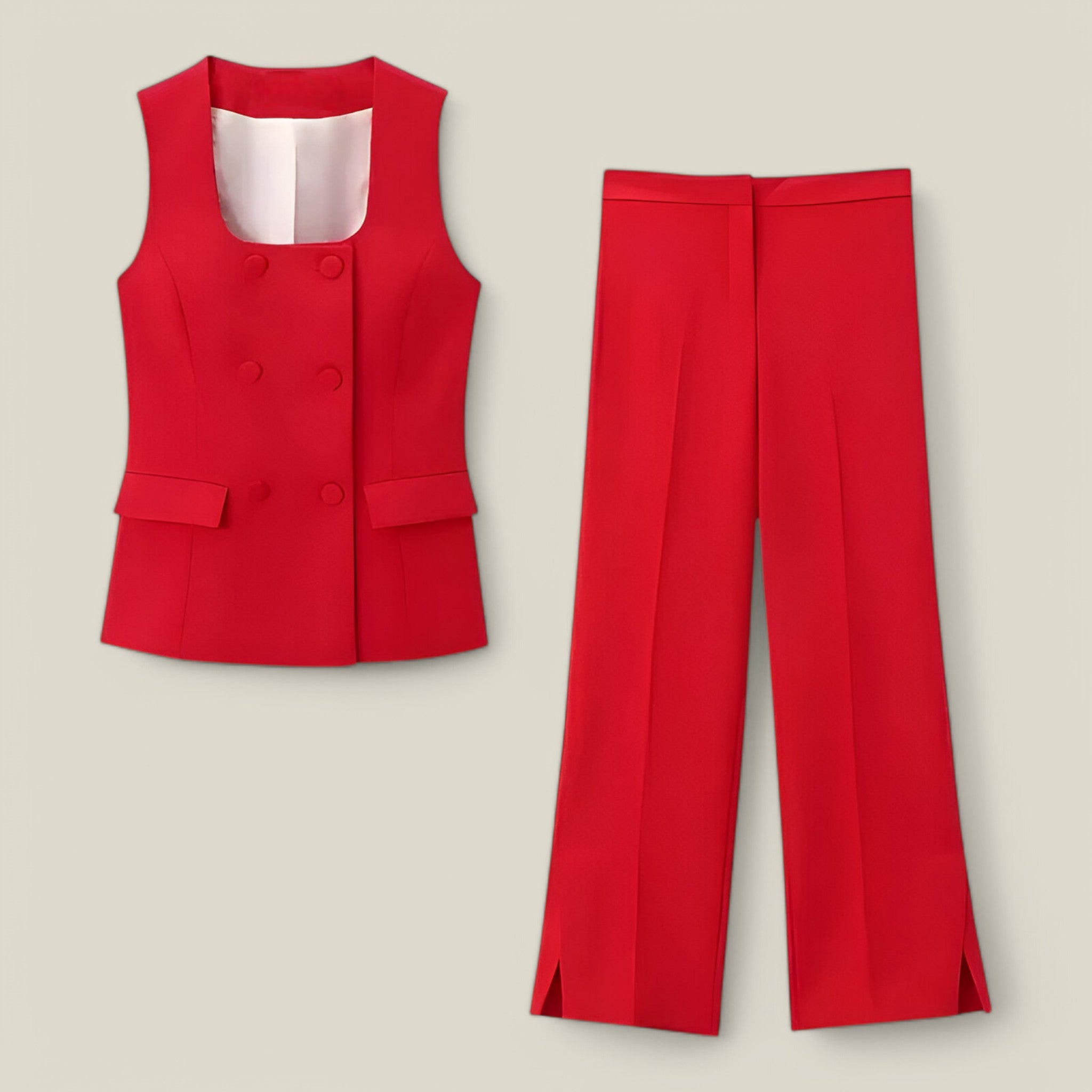 Yara | Gilet & Pantalon droit
