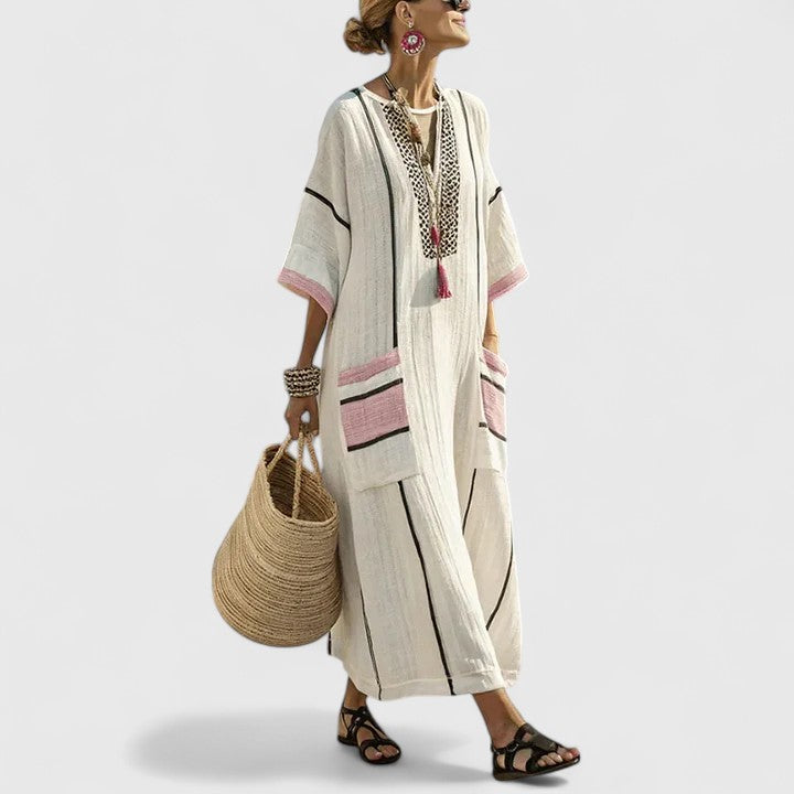 Women's Effortlessly Elegant Bohemian Dress for a Free-Spirited Look