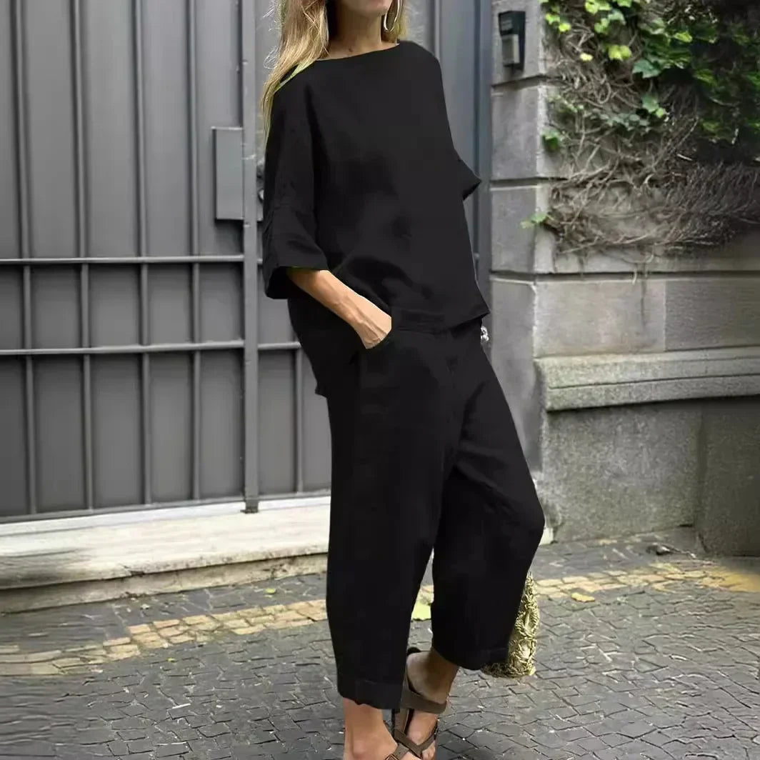 Chic Women's Two-Piece Set for Casual Everyday Style