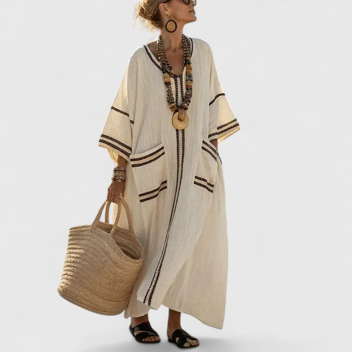 Women's Effortlessly Elegant Bohemian Dress for a Free-Spirited Look