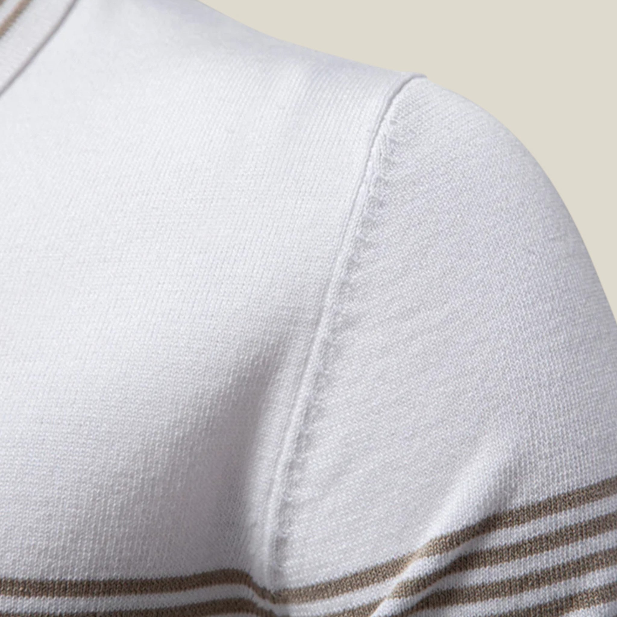 Léo | Polo Ajusté Rayé & Uni