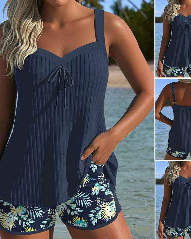 Adalyn Tankini-Set mit Blumenmuster – Schicke, bequeme Strandbademode