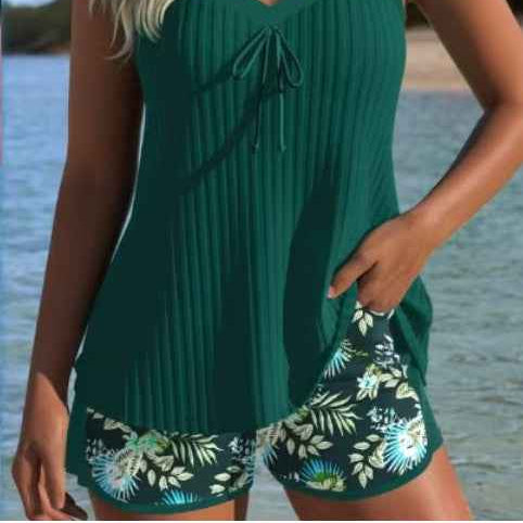Adalyn Tankini-Set mit Blumenmuster – Schicke, bequeme Strandbademode