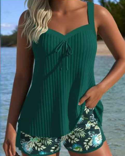Adalyn Tankini-Set mit Blumenmuster – Schicke, bequeme Strandbademode