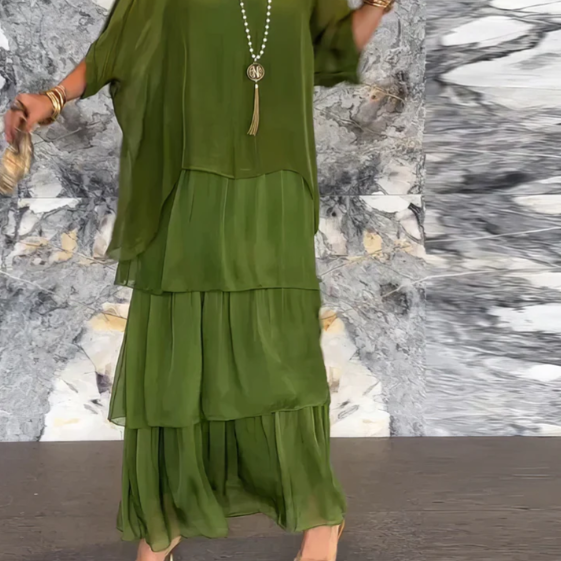 Caroline: Timeless, Elegant Flowing Maxi Dress