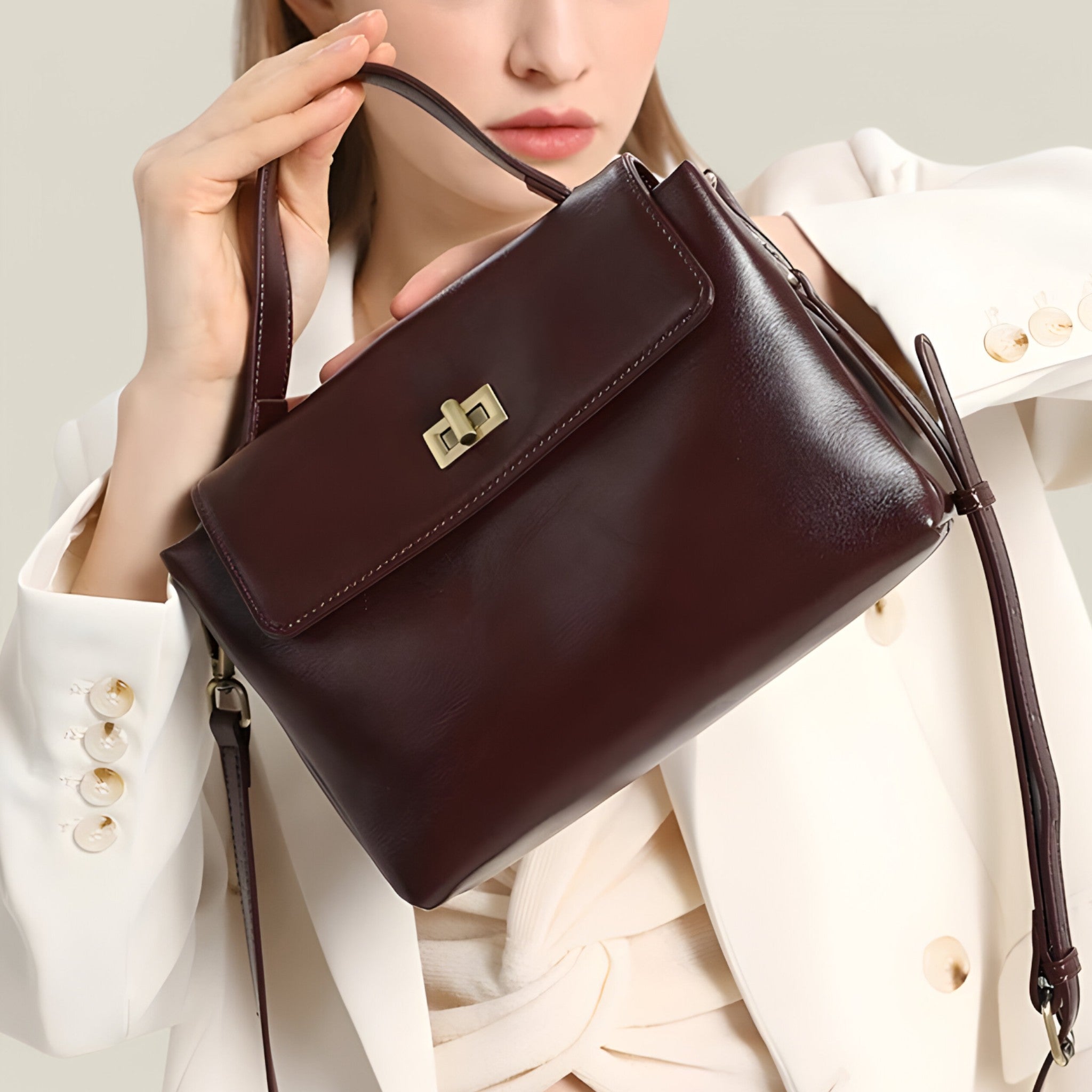 Reine | Sac Fourre-Tout en Cuir Véritable