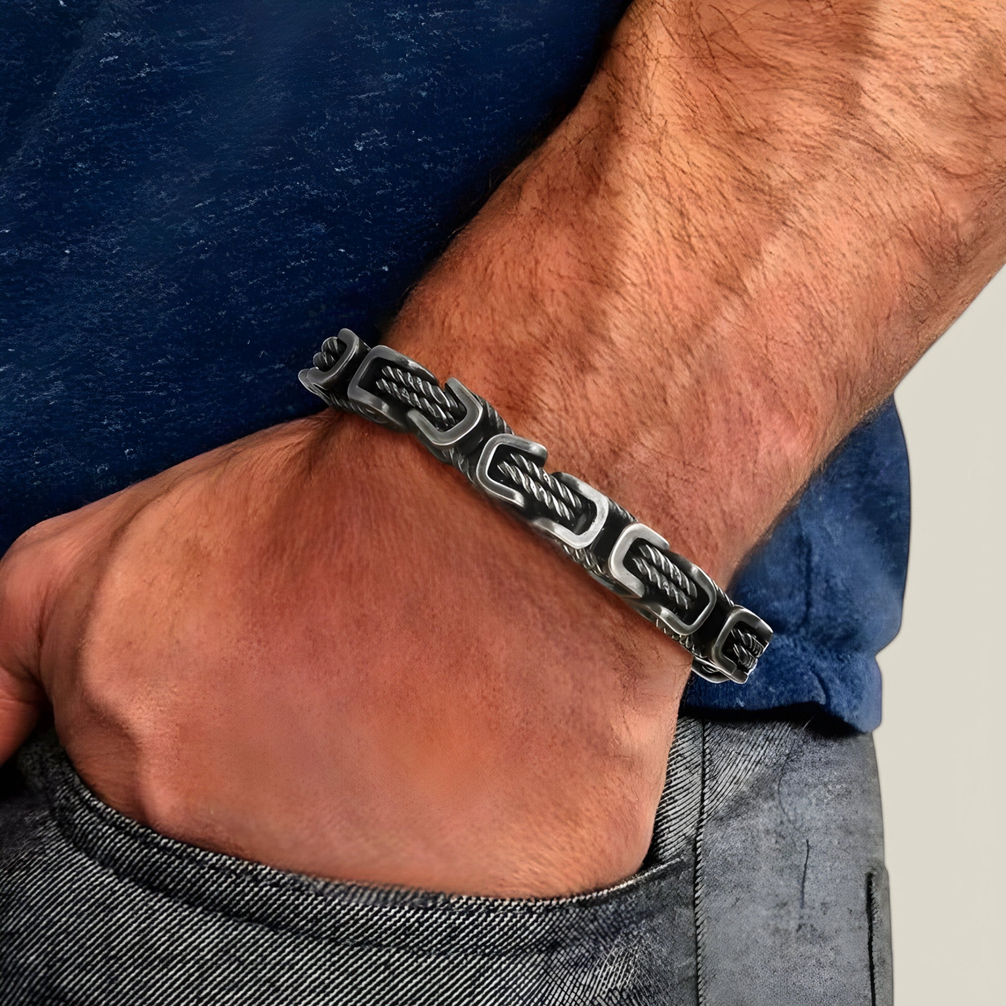 Floris | Bracelet Chunky Byzantin pour Hommes