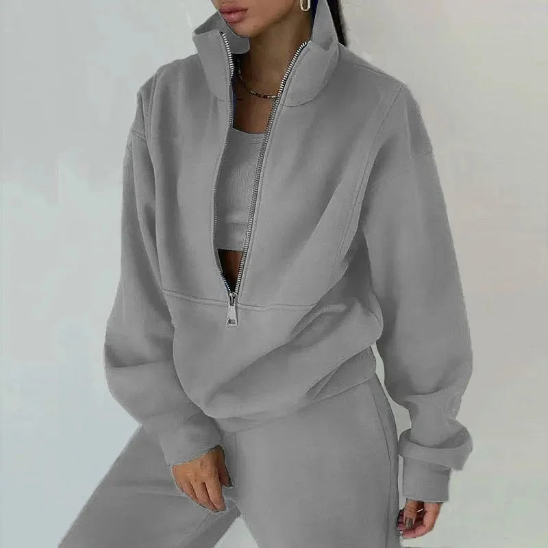 Women's Cozy Winter Sweatshirt & Pants Set