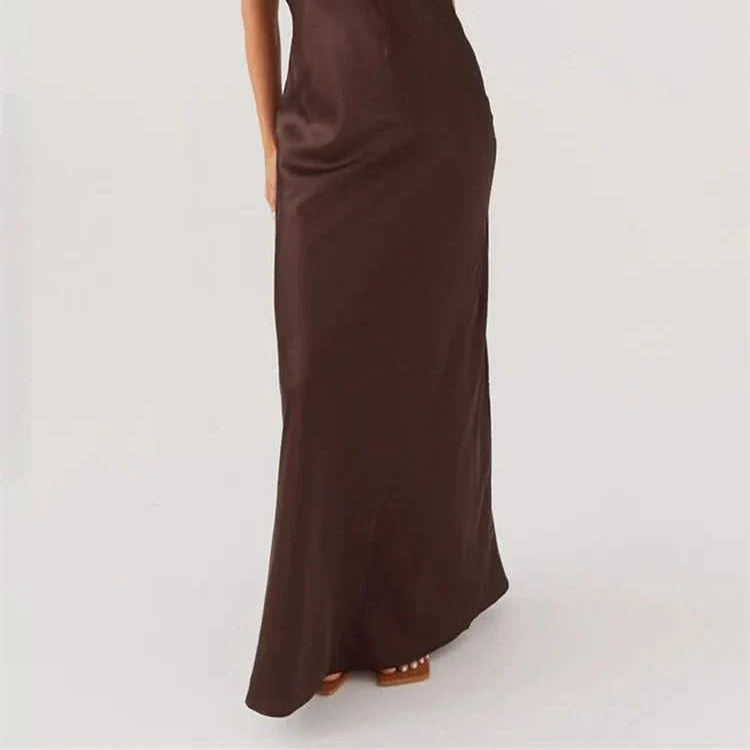 Women's Elegant Strap-Tie Front Dress