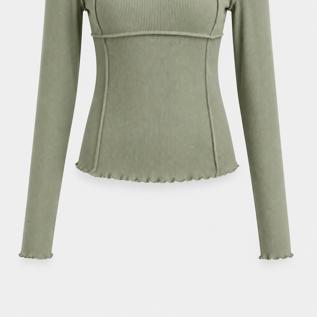Roza - Effortless Relaxed-Fit Long-Sleeve Blouse