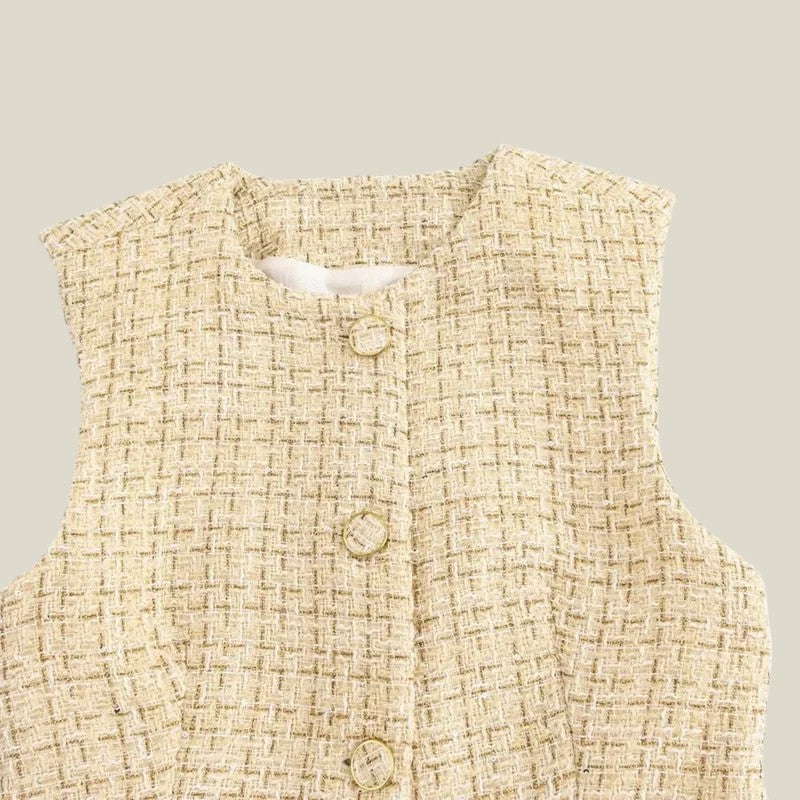 Camille | Haut polyvalent - Style automnal avec texture sophistiquée