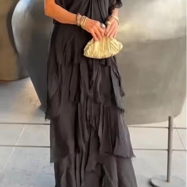 Women's Anselia Boho Ruffle Dress – Flowy, Free-Spirited Style