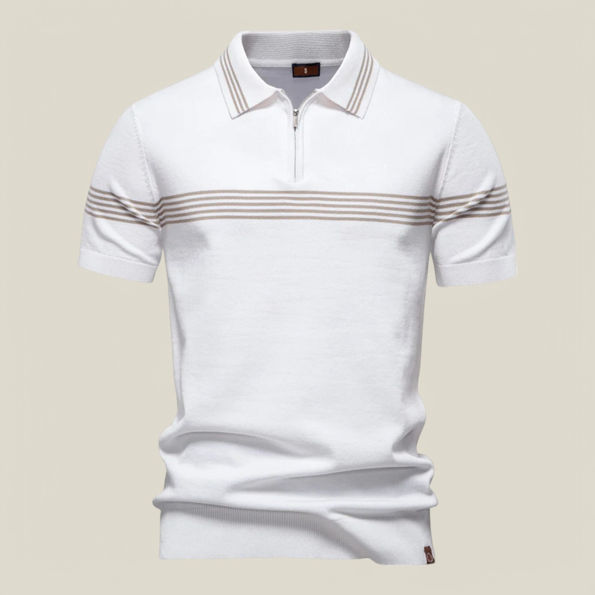 Léo | Polo Ajusté Rayé & Uni