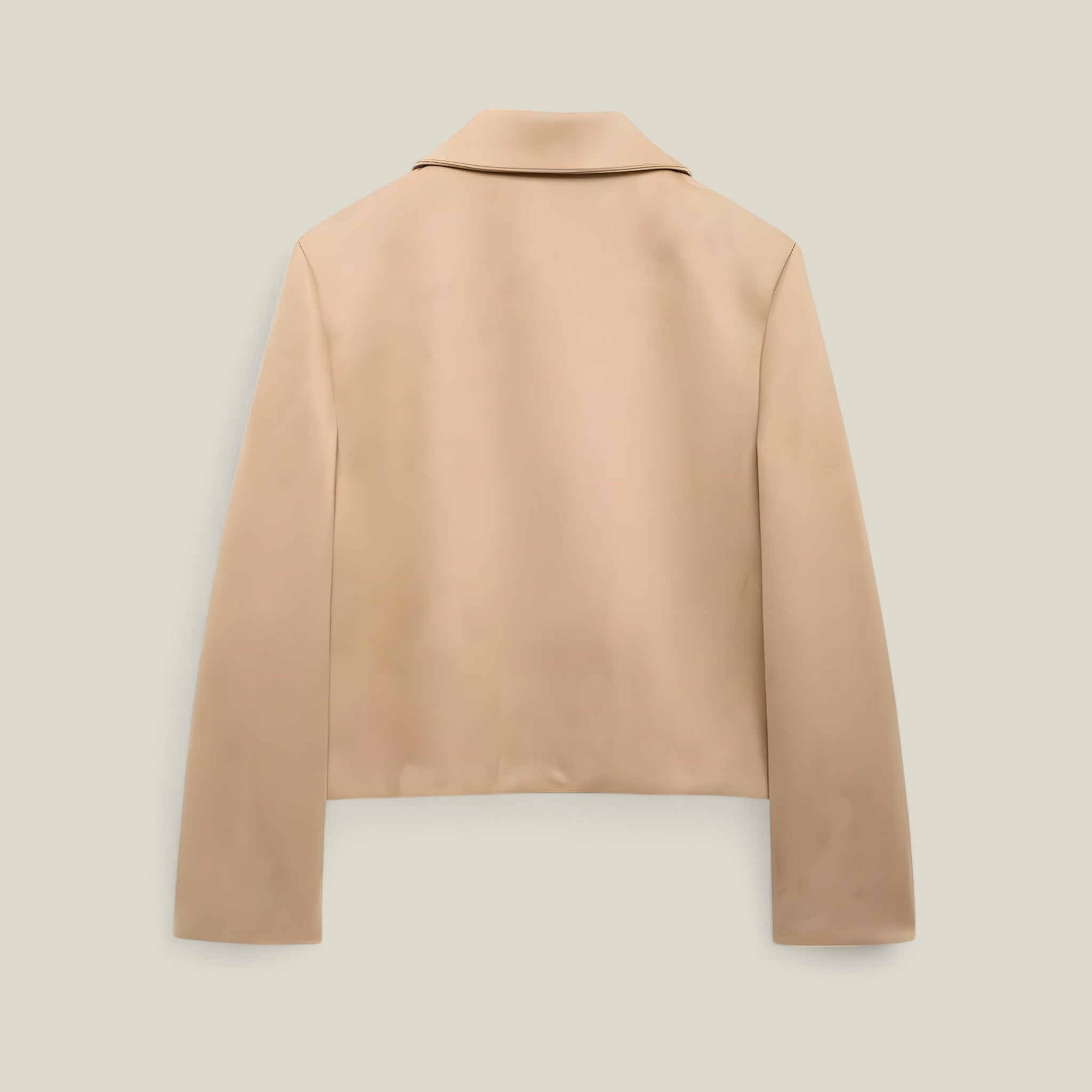 Lia | Veste bomber en daim pour femmes - Streetwear d'automne - Beige
