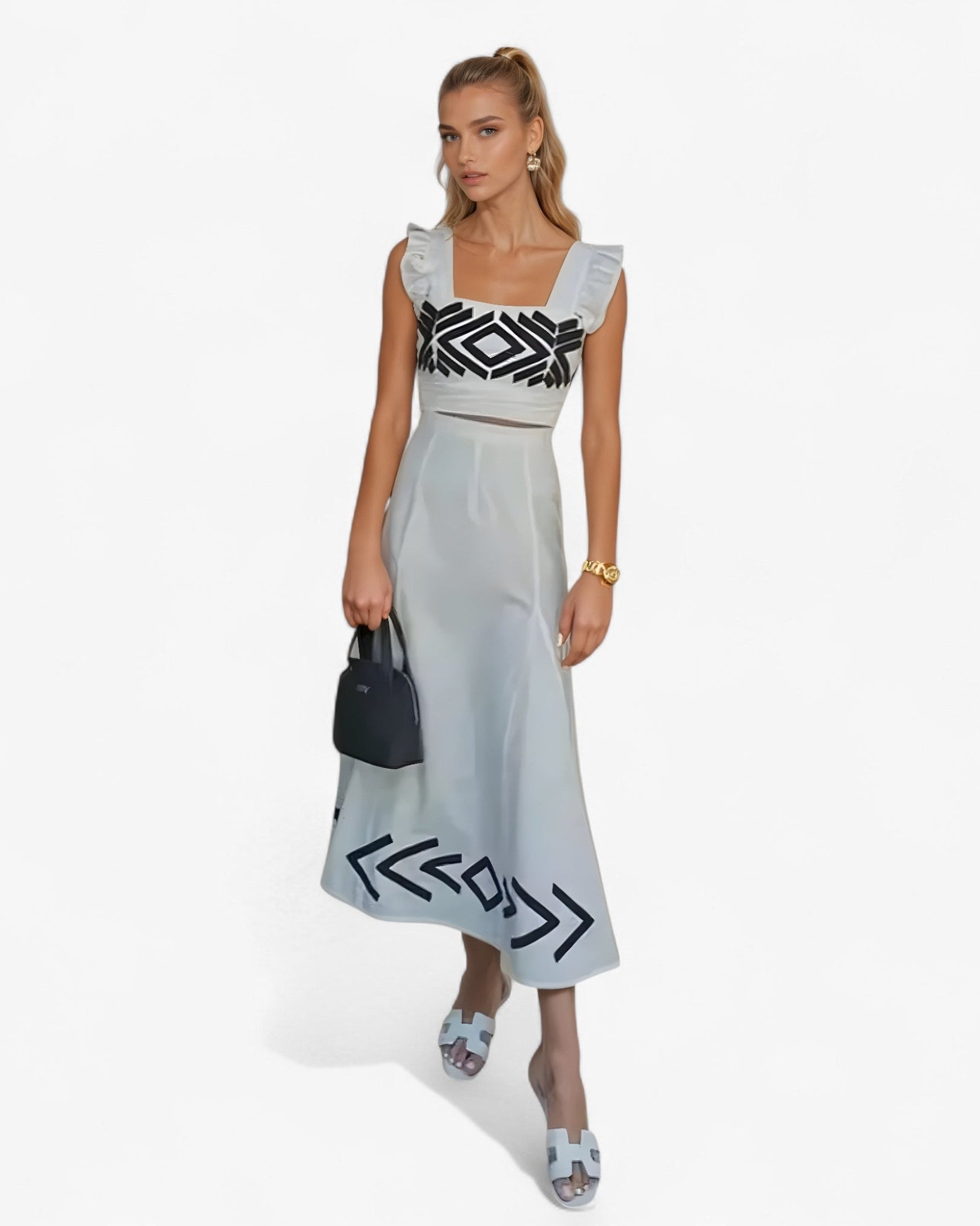 Crisha - Completo Nederdel og Top - Hvid - women's fashion - {{ product_tags }