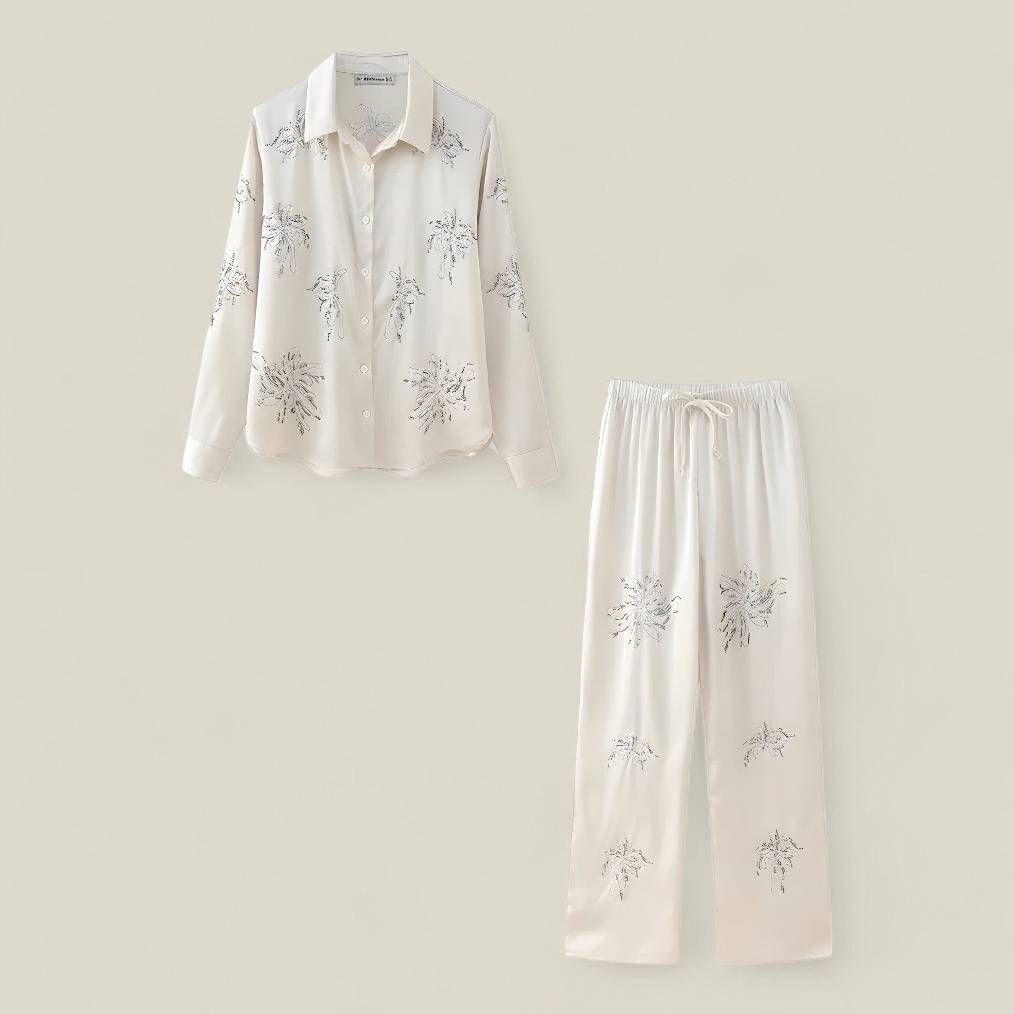 Lea | Ensemble ornée de perles – Élégance et confort