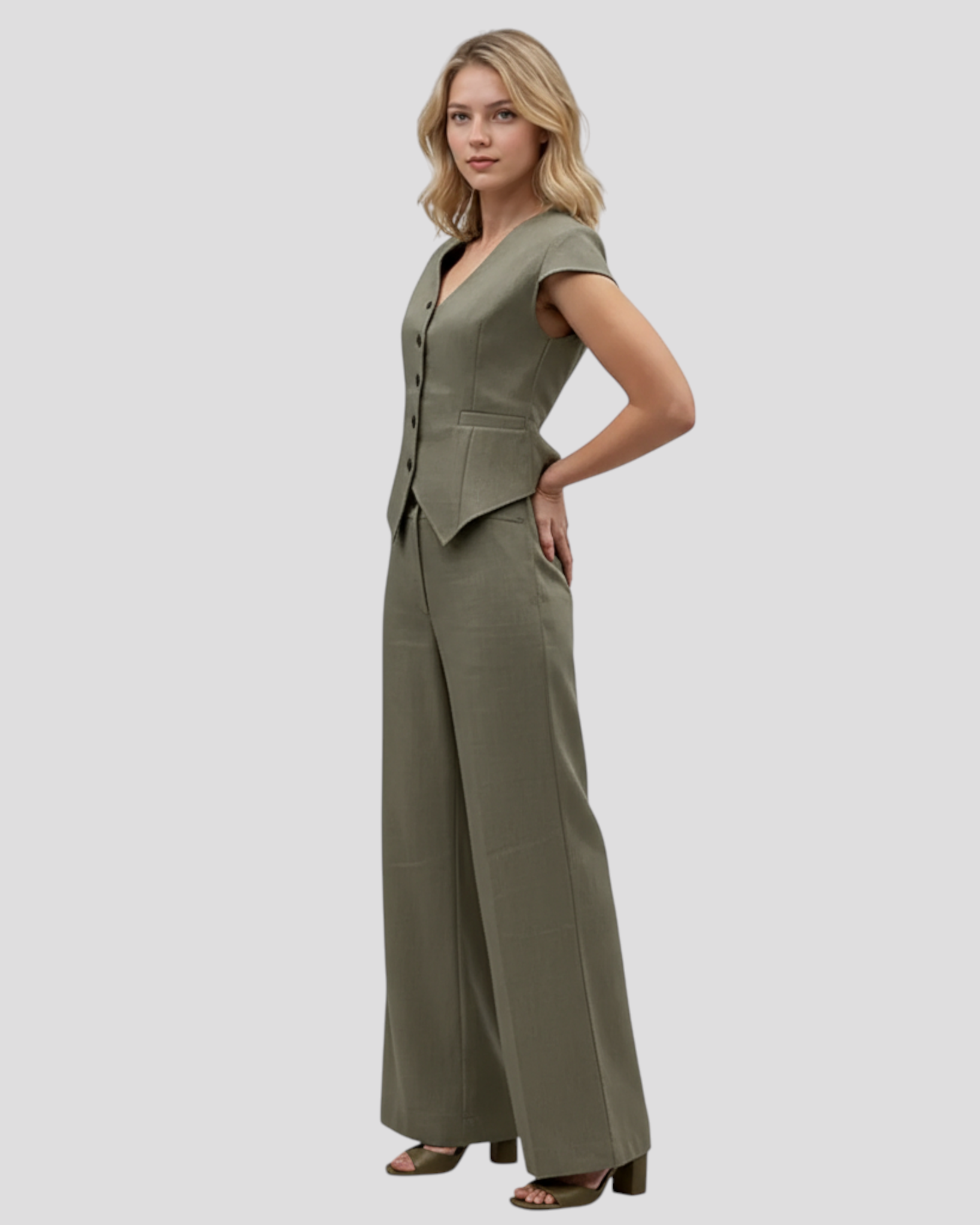 Aria | Kvinders Elegant Top og Bukser Sæt - - Kvinders sæt - {{ product_tags }