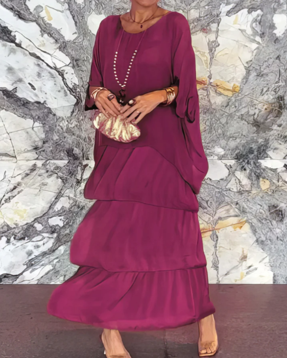 Caroline: Timeless, Elegant Flowing Maxi Dress
