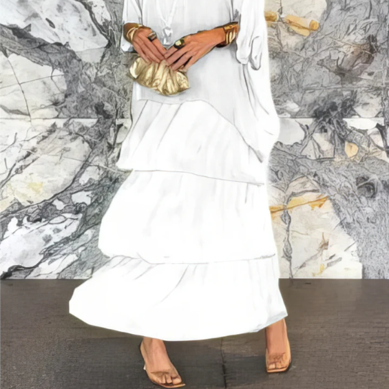 Caroline: Timeless, Elegant Flowing Maxi Dress