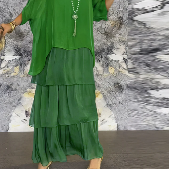 Caroline: Timeless, Elegant Flowing Maxi Dress