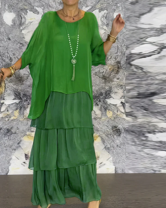 Caroline: Timeless, Elegant Flowing Maxi Dress