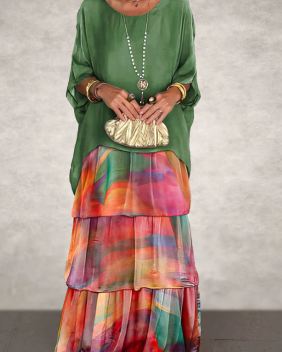 Caroline: Timeless, Elegant Flowing Maxi Dress