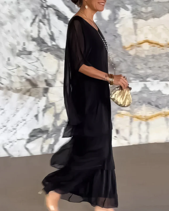 Caroline: Timeless, Elegant Flowing Maxi Dress