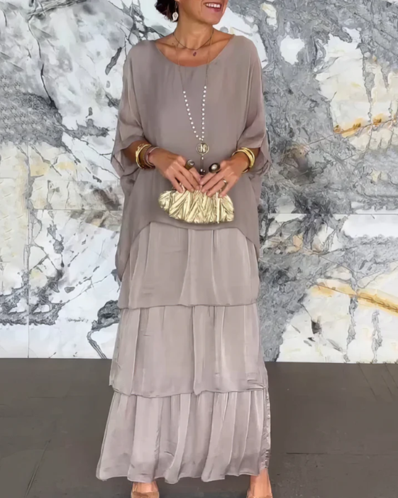 Caroline: Timeless, Elegant Flowing Maxi Dress