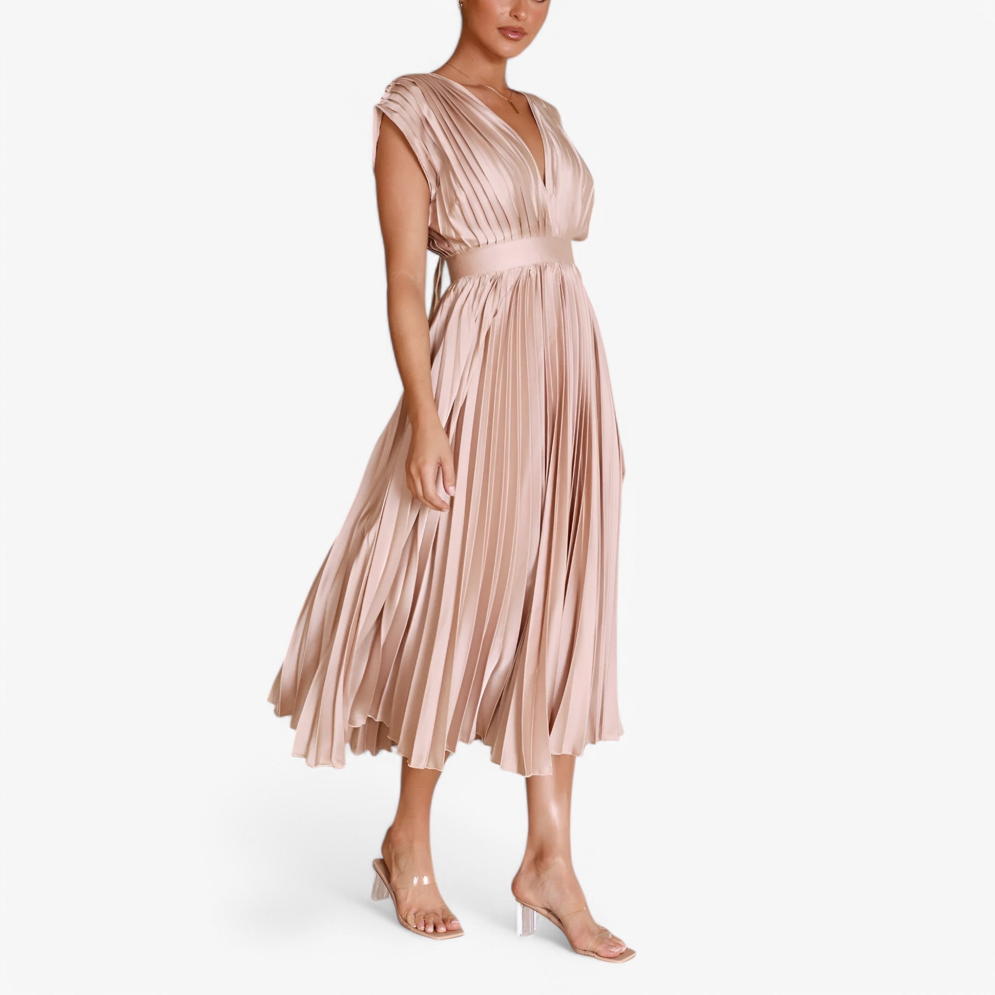 Women's Maxi Pleated Dress – Elegant and Comfortable, Perfect for Any