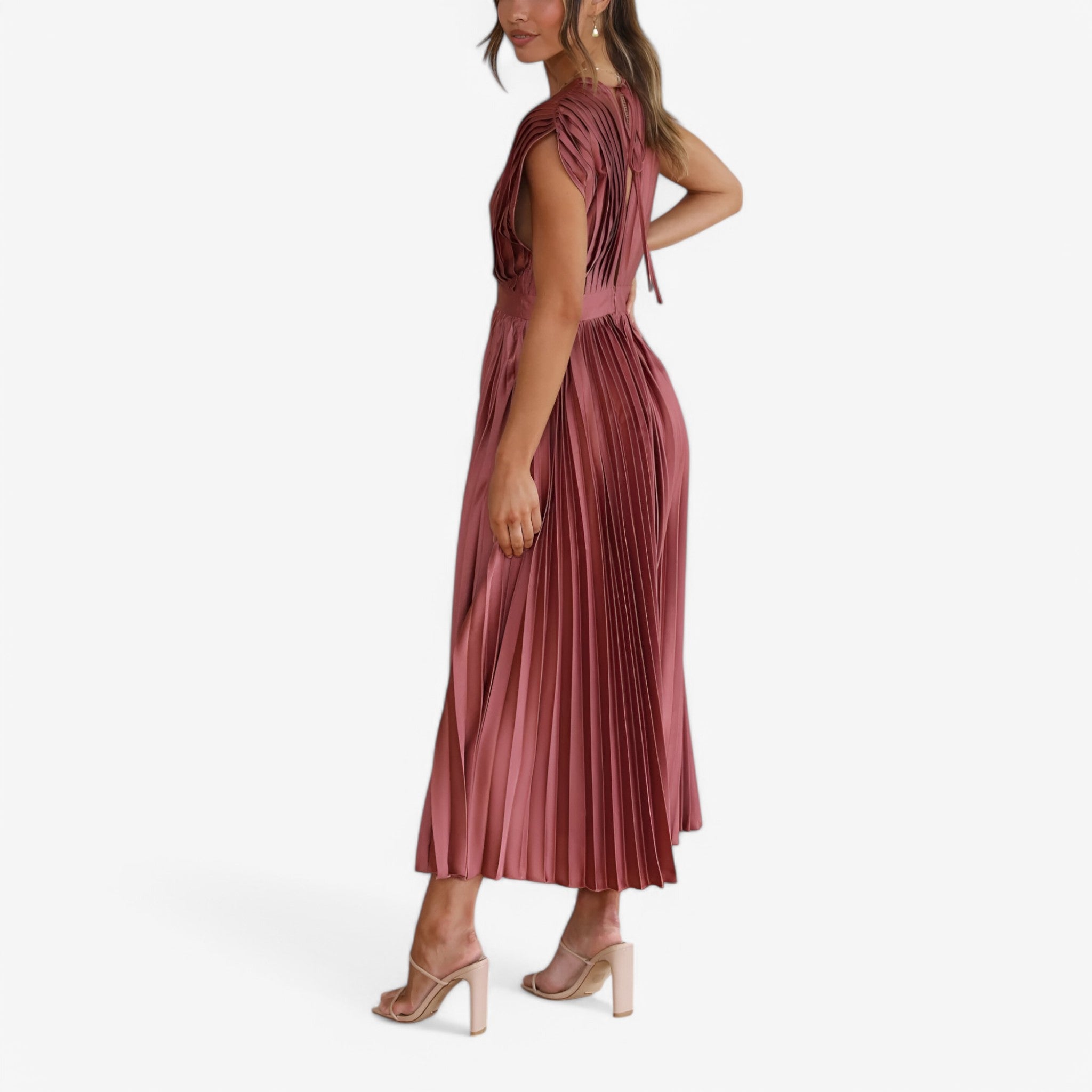 Women's Maxi Pleated Dress – Elegant and Comfortable, Perfect for Any