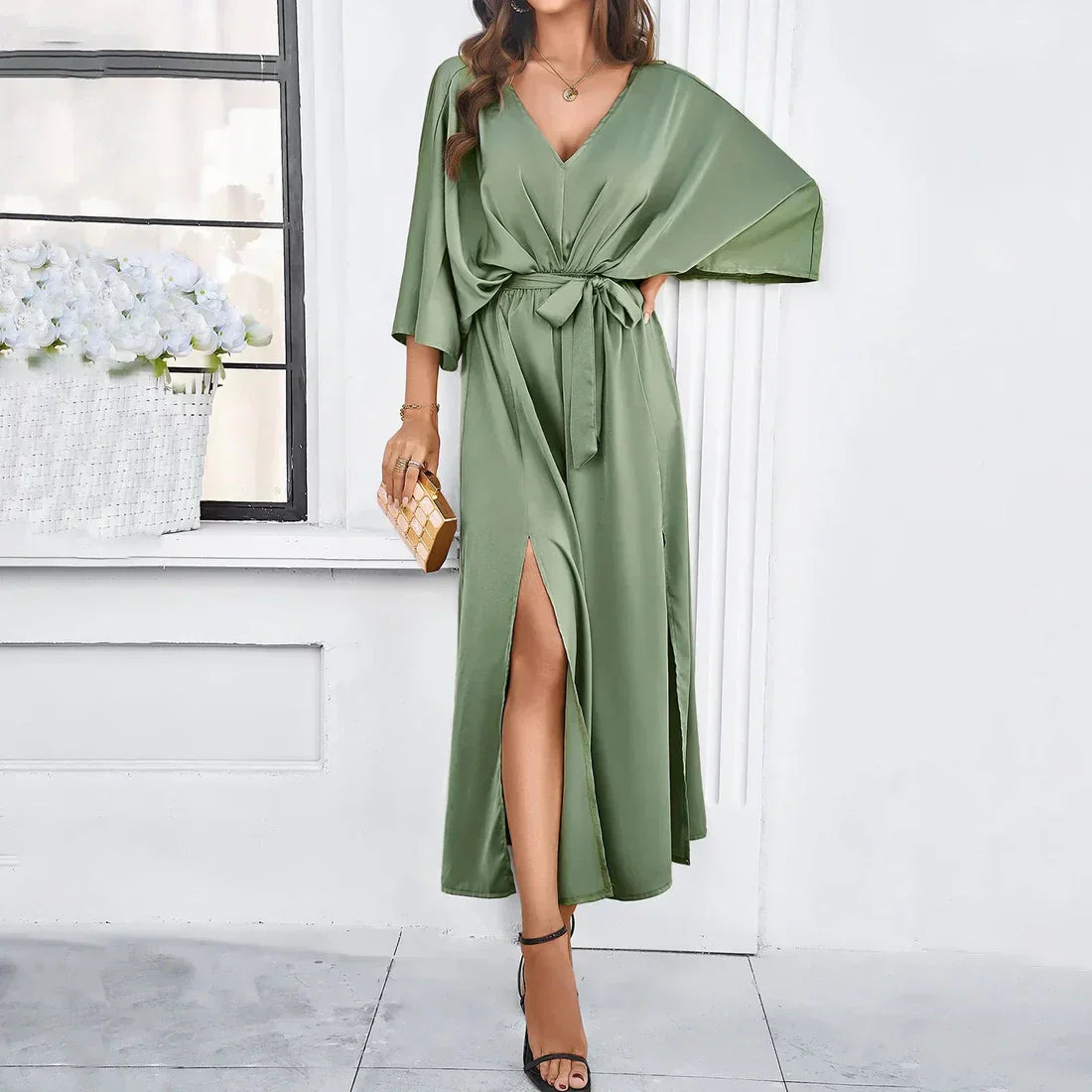 Women's Mirabelle Wrap Dress - Effortless, Timeless Elegance