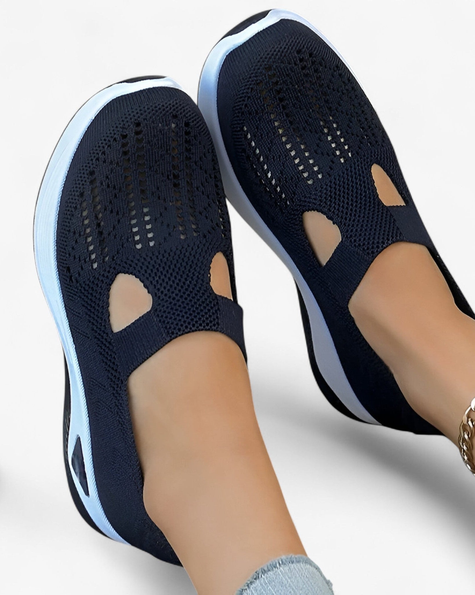 Clare | Bløde sko – Letvægts og støddæmpende - Marinblå - shoes - {{ product_tags }