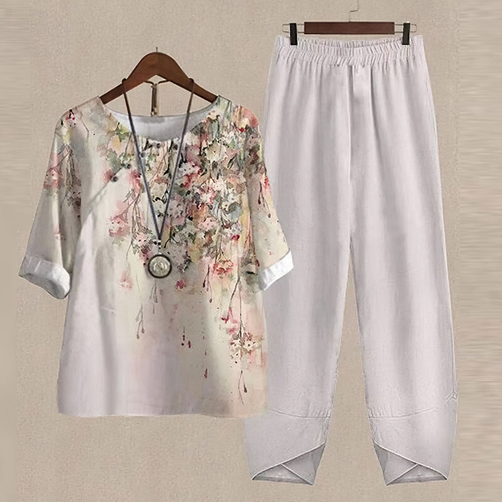Women's Summer 2-Piece Set - Relaxed Fit, Breezy & Comfortable
