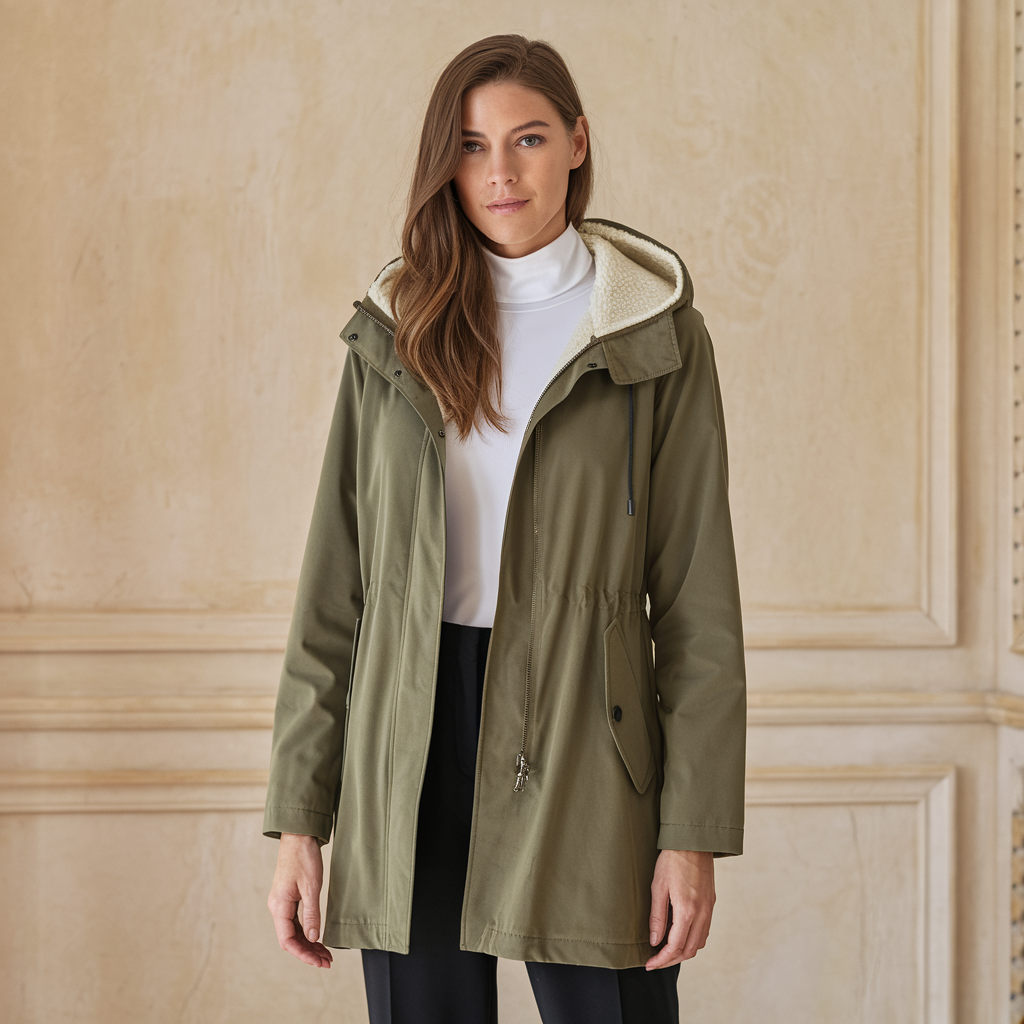 Freya | Veste d'hiver mi-longue - Mode et chaleur