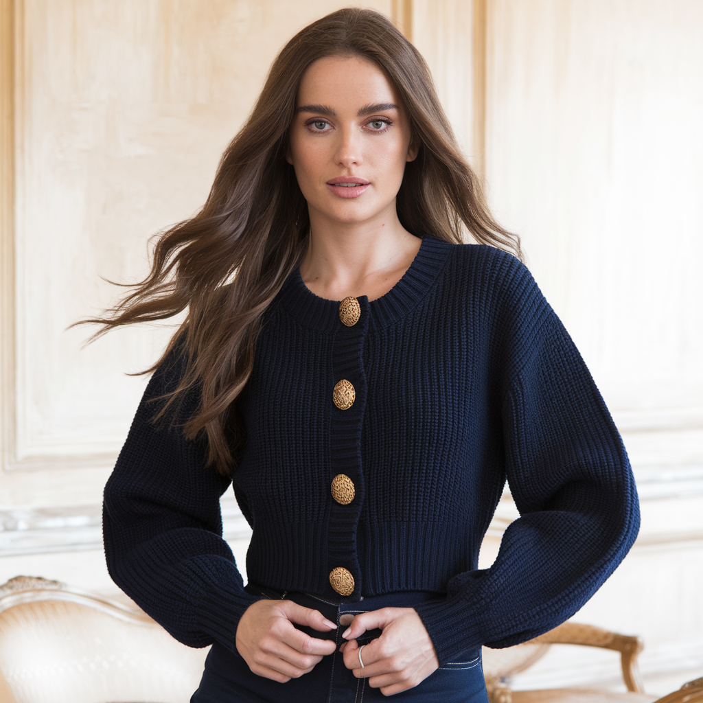 Isabelle | Pull - Pull intemporel et style cardigan