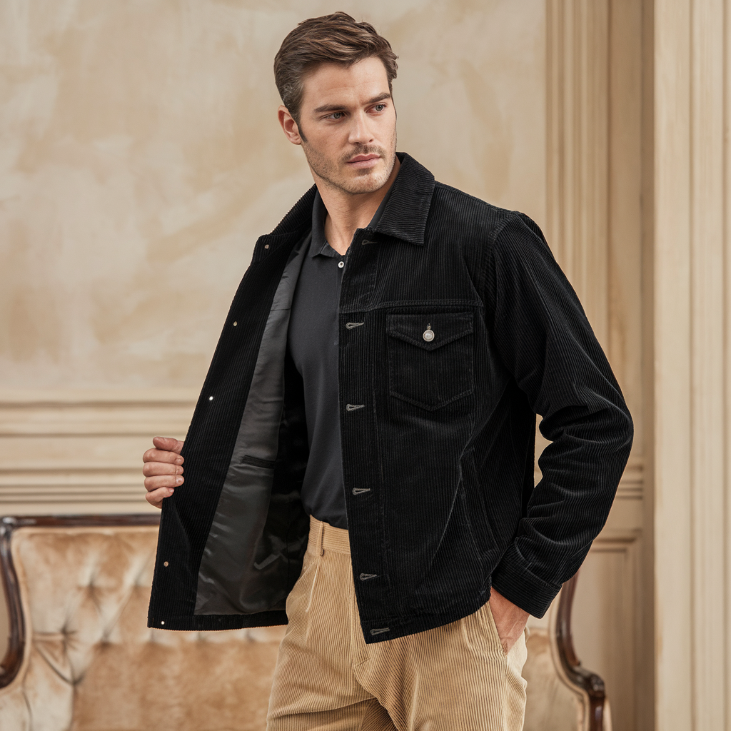 Corduroy Jacket - Timeless Vintage Charm, Modern Trendsetter