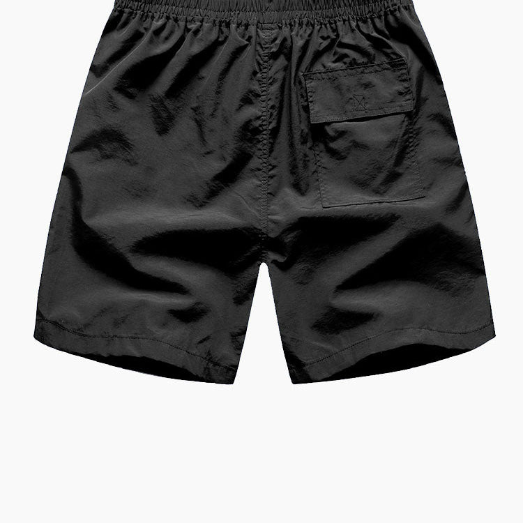 Men's Print Button-Up Shirt & Swim Shorts Set